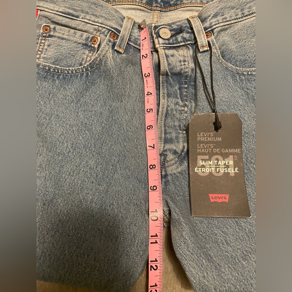 Men’s Levis 501 Sport Slim Taper Jeans - Picture 9 of 9